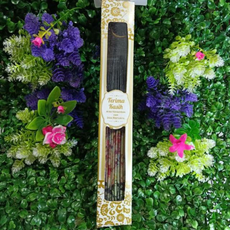 souvenir kipas spanyol hitam kemasan box rustic