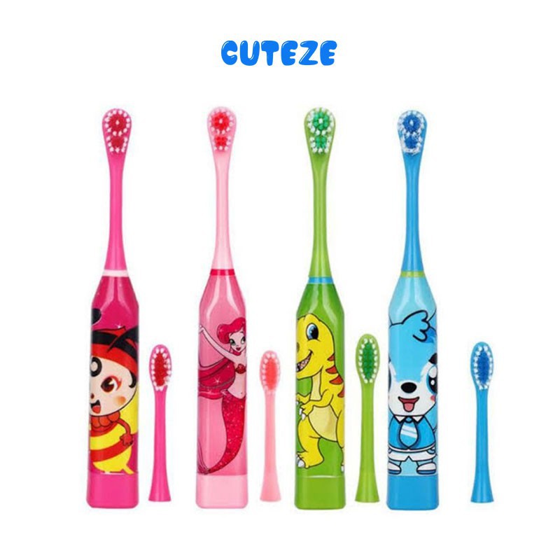 SIKAT GIGI ANAK ELEKTRIK MOTIF KARAKTER DESAIN KARTUN MURAH PREMIUM AWET KIDS ELECTRIC TOOTHBRUSH