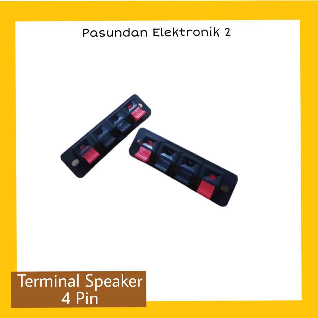 Terminal Speaker Jepit 4 Pin Kecil