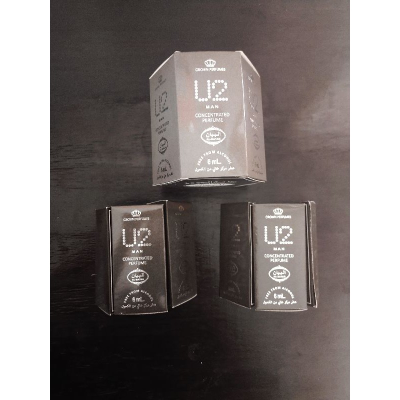 U2 MAN-ORIGINAL PERFUME-Parfum Roll On siap pakai-by AL BAYAN-parfum non alkohol 6ml