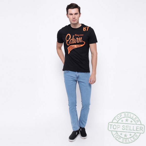 (Celana Murah) Edwin Celana Jeans Slim Fit Pria Panjang Light blue LA 01 - Biru Muda, 31 |DXT
