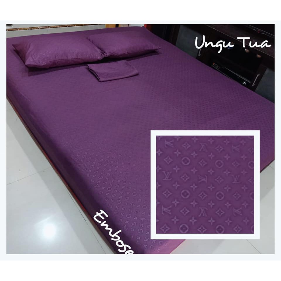 Seprai Homemade Murah Karakter kain embos lembut warna Ungu Tua