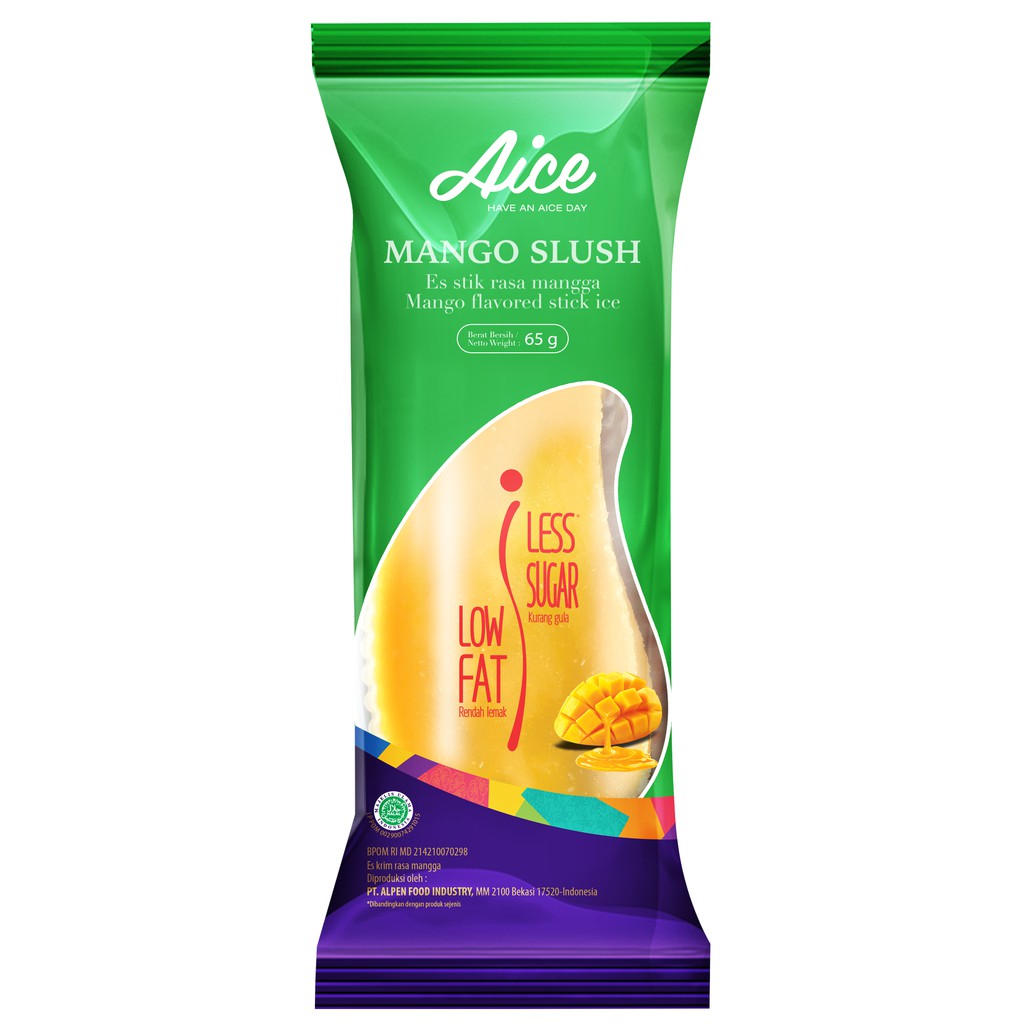 

AICE Mangoslush Less Sugar Low Fat