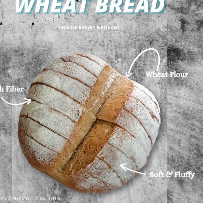 

✨Trend✔️ Vegan Bread_ROTI GANDUM // NO MILK/ NO EGG/ NO PRESERVATIVES/ NO SUGAR & DIET BREAD