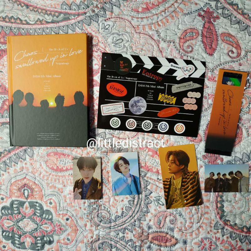 (SHARING) DAY6 THE BOOK OF US: NEGENTROPY - CHAOS SWALLOWED UP IN LOVE ALBUM PHOTOCARD/LENTI/BOOKMAR