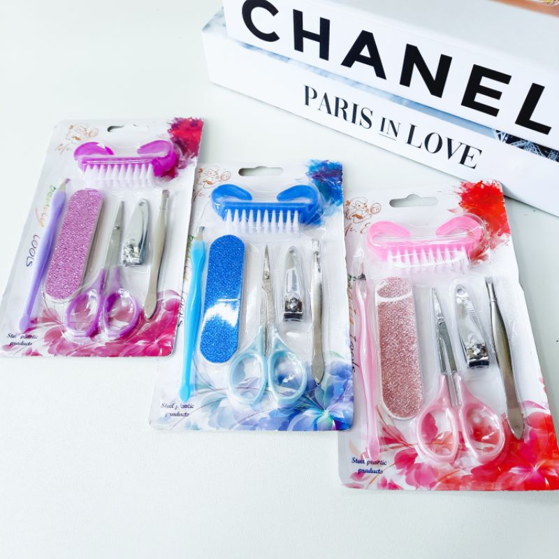 Paket Set 6 in 1 Medicure Pedicure / Pedi Medi Set Import Style Best Seller