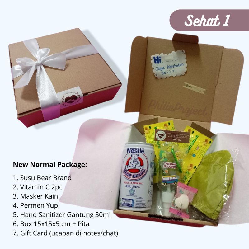 

Gift Box Hadiah/ Hampers New Normal/ Healthy Kit Murah Meriah/ Kado Ulang tahun/ Get Well Soon