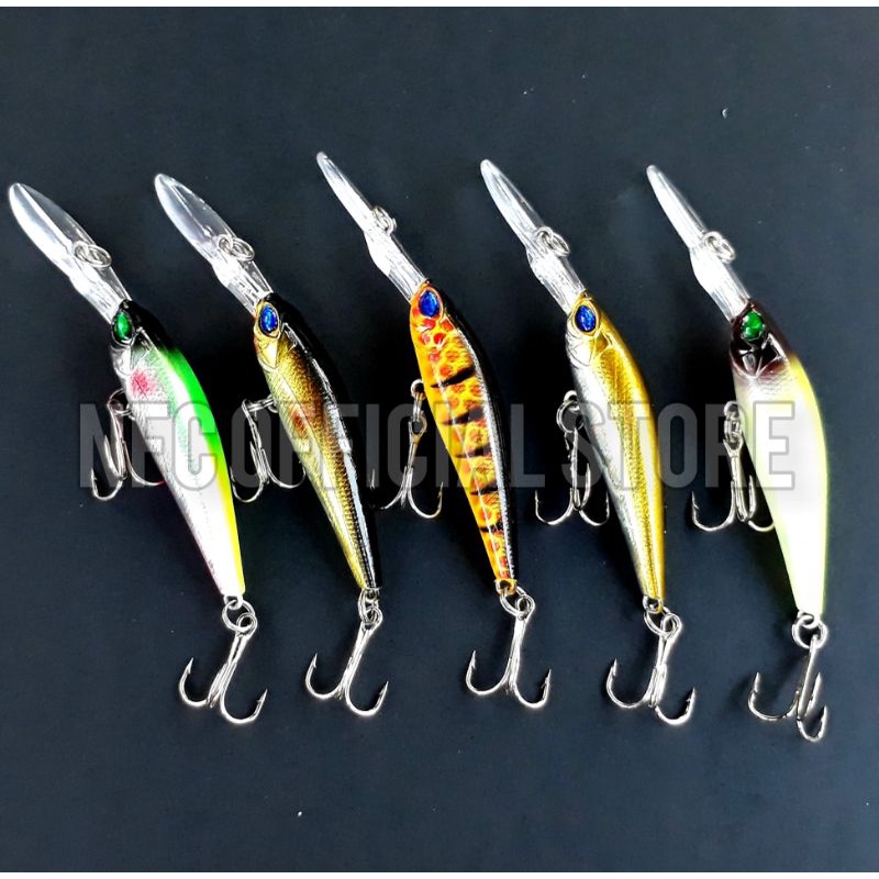 Lure minnow lidah panjang 9 cm / 6 gr Floating Dengan warna dan Action Killer