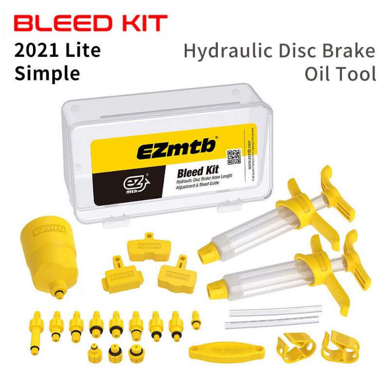 EZmtb Pro Perlengkapan Maintenance Bicycle Modifying Master Bleed Kit Lite Hydraulic dan Gear Sepeda - P04BE - Yellow