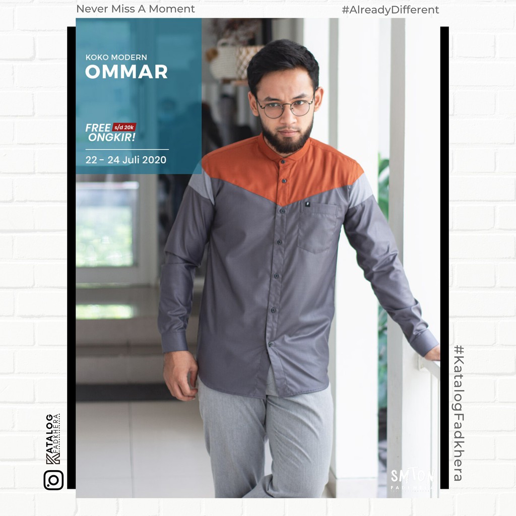 Kemeja Koko Modern Fadkhera OMMAR LONG - Koko Modern Kemeja Koko Pria