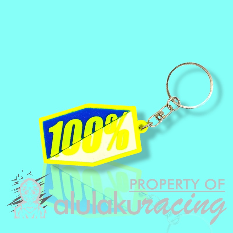 Gantungan Kunci / Keychain Motocross Trail Logo 100 Percent - SP003