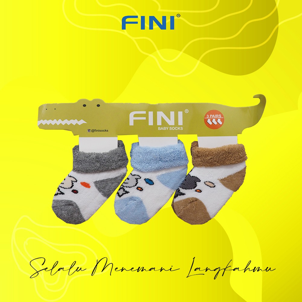  KAOS  KAKI  BAYI  3PC MODEL HANDUK FINI 02 HARGA  PER 3 