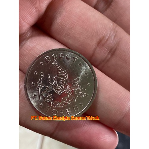 TERMURAH Eceran per 100 Koin / Token / KOIN IMPORT berbagai motif Badut & Smiling Face, Game Zone dl