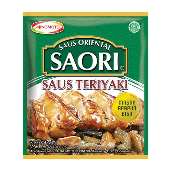 

SAORI SAUS TERIYAKI 22ml - GROSIR TERMURAH PER RENTENG ISI 10SACHET