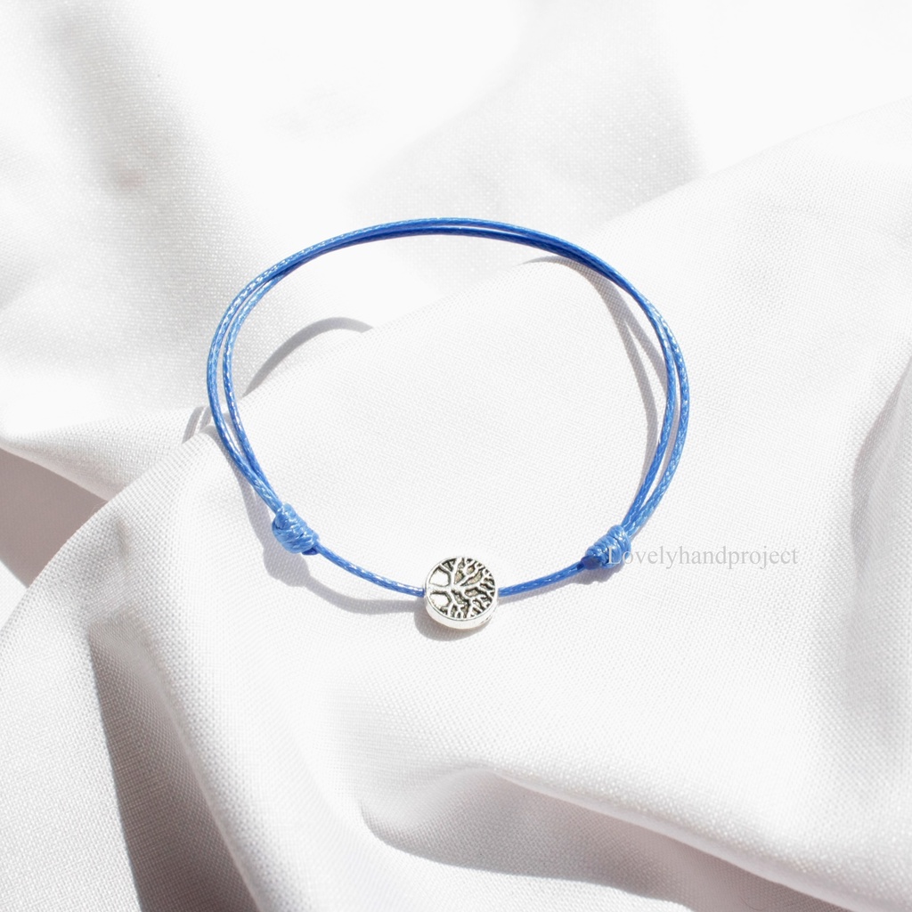 Gelang Couple Tali Wish Tree Simple Persahabatan Etnik Bead Anti Air Warna Silver Bracelet Vintage Korean Style Pilihan Warna Lovelyhandproject