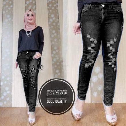 Vera ripped  jeans zigzag