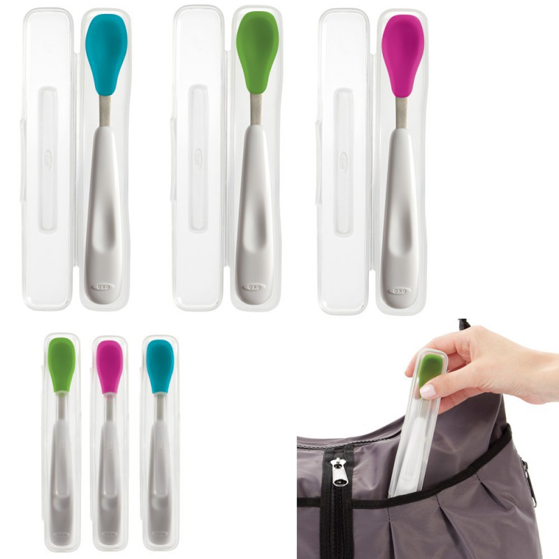 Oxo Tot On the Go Feeding Spoon - Green