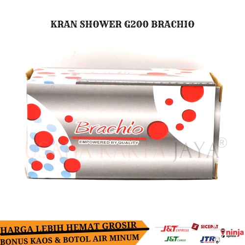 Kran Shower Cabang 1&2 BRACHIO Original Terbaru Stop Kran Stainless Stell Cabang 1 Dan 2 Stopkran Un