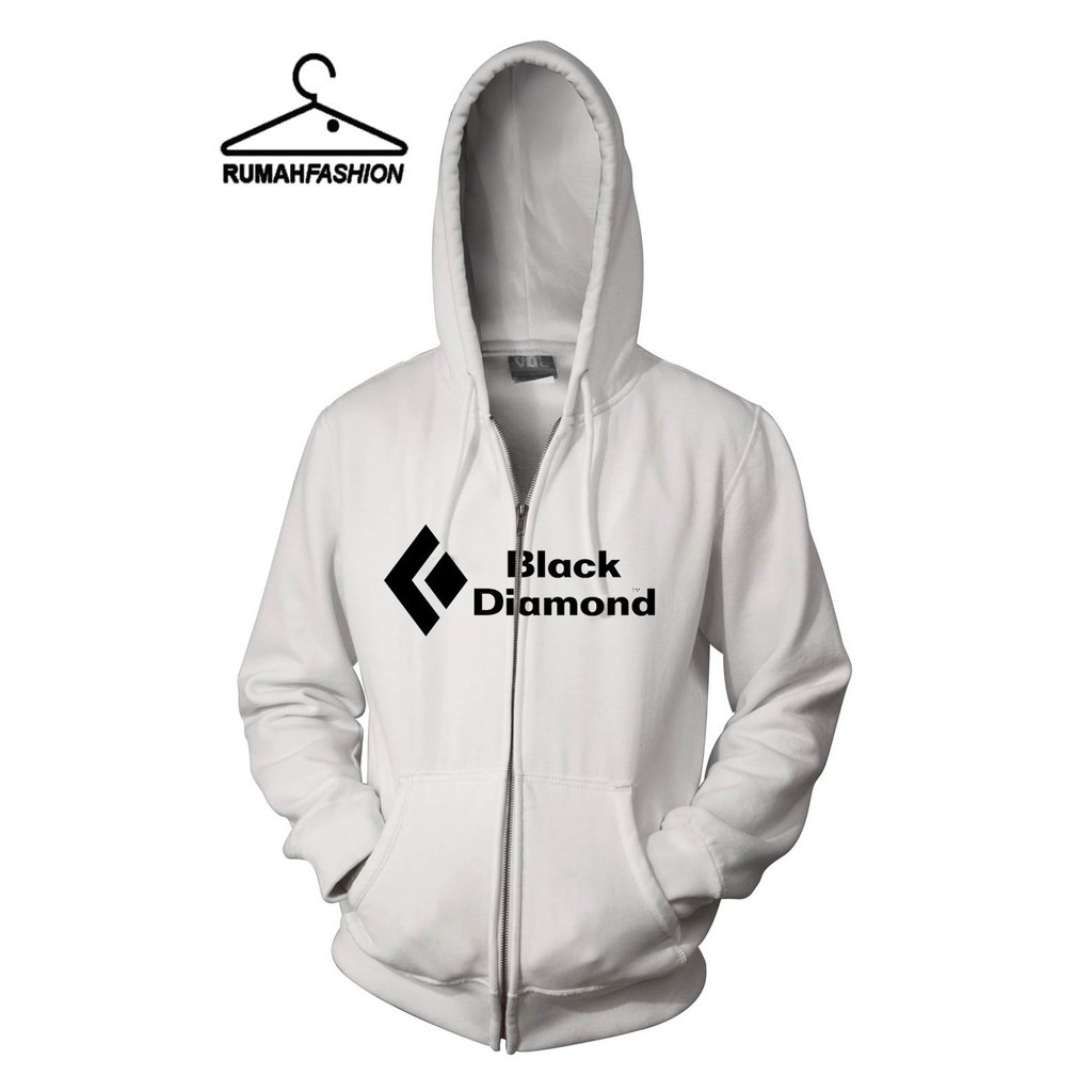Jaket Hoodie Zipper Black Diamond