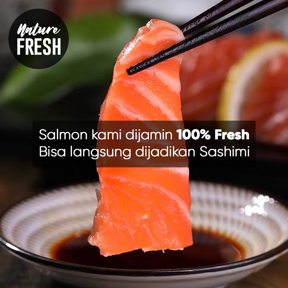 NatureFresh Ikan Salmon Atlantik Fillet Kualitas Premium 200gr Norway