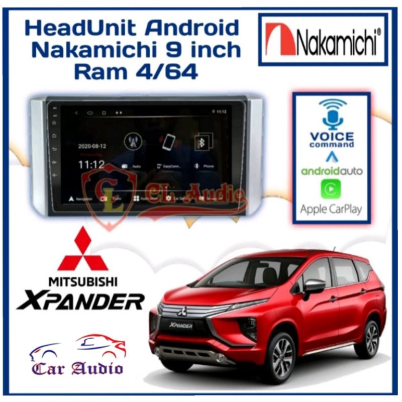 Head Unit NAKAMICHI ANDROID XPANDER NEW LIVINA RAM 4/64GB APPLE CARPLAY