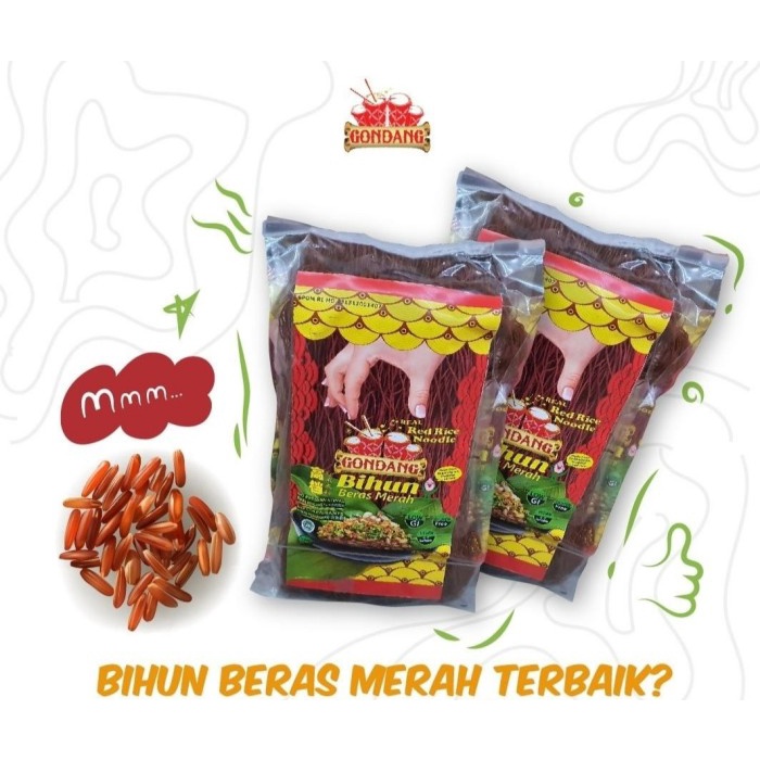 

Bihun Beras Merah Organik Low GI - Gluten free