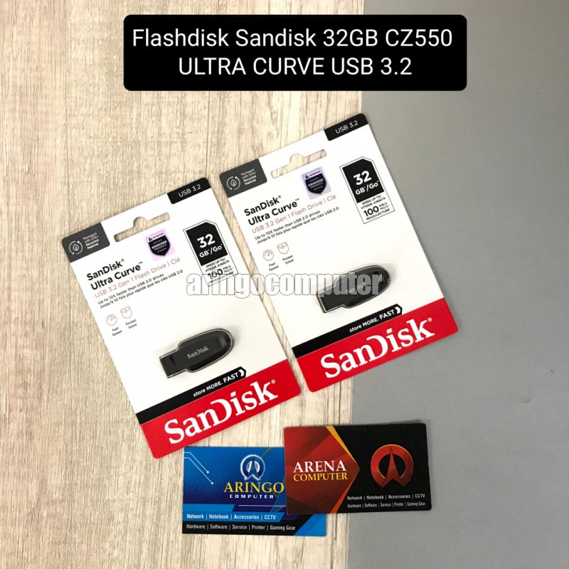 Flashdisk Sandisk 32GB CZ550 ULTRA CURVE USB 3.2