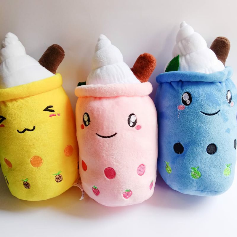 Boneka boba dan boba ice cream es krim kekinian lucu SNI