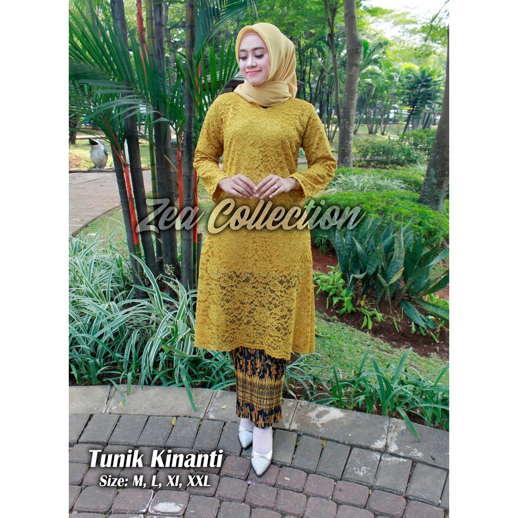 PROMO  Kebaya Pesta cantik Kebaya Tunik Brokat