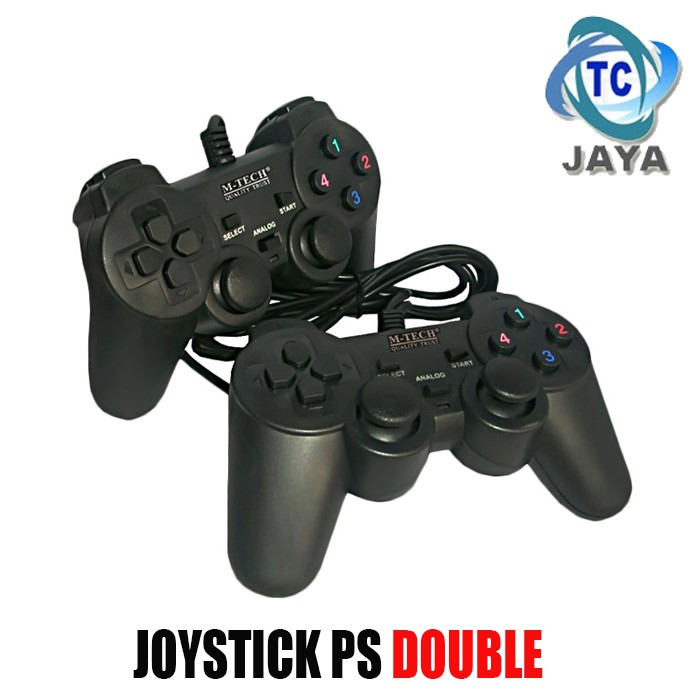 M-Tech Gamepad Double Getar Black - Stick PC/ Laptop