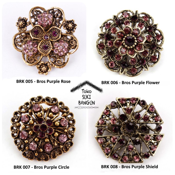 BRK 005-008 Bros Pin Mungil Bunga Wanita Fashion Flower Brooch Women