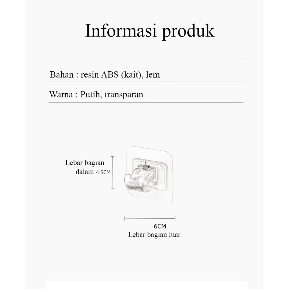 Soket Multifumgsi Soket Gantungan Tanpa Bor Kepala Hanger