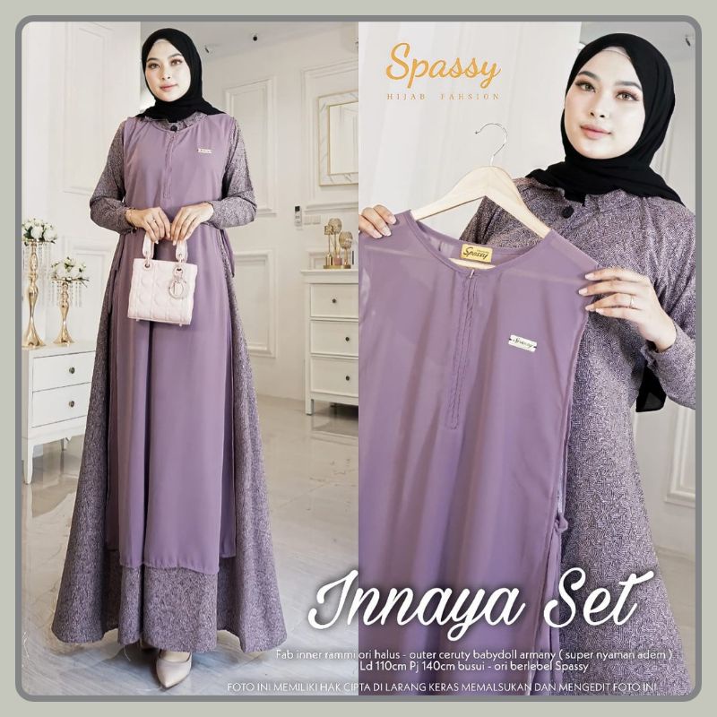 [OFFICIAL STORE] - INNAYA SET BY SPASSY ORIGINAL - GAMIS SPASSY TERBARU