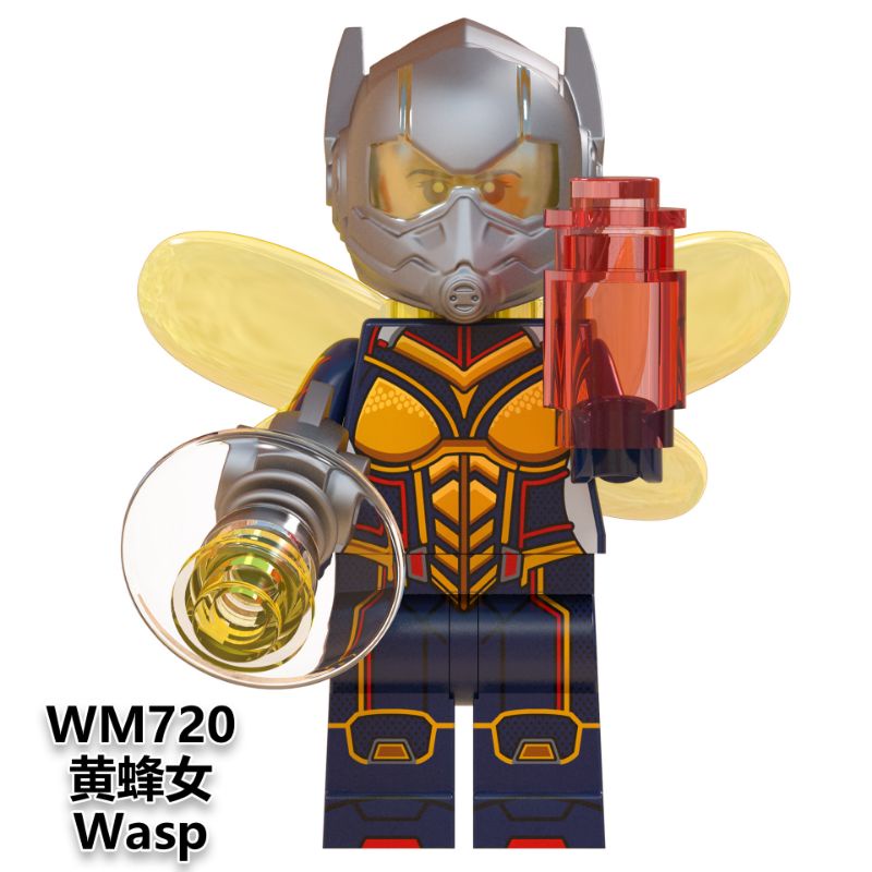 Mainan Anak Lego Iron Man Minifigure Murah WM6063 Ironman Minifigures Marvel Avengers Bricks Figure doctor strange wasp antman warmachine scarlet witch thor superman-WaspWM720