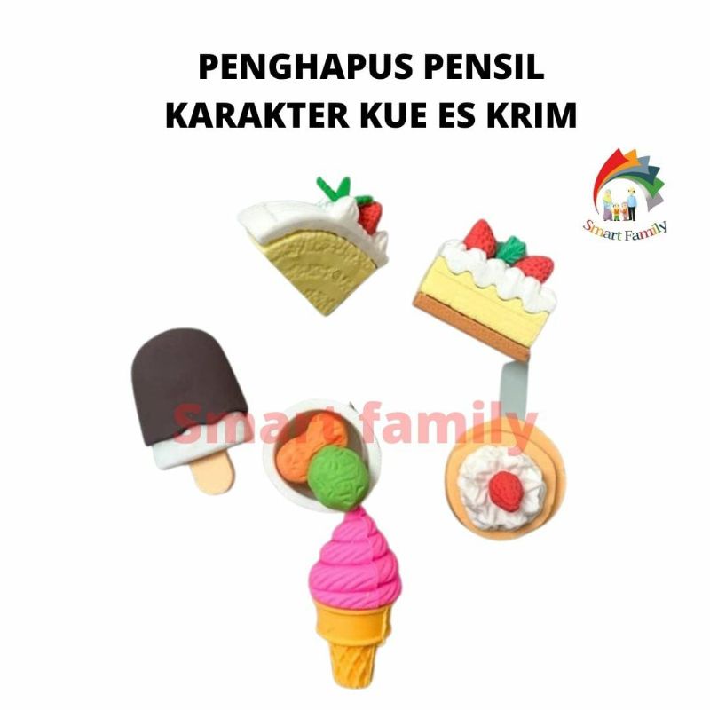 

Penghapus Pensil Model Kue Es Krim 1 Set Isi 6 Pcs