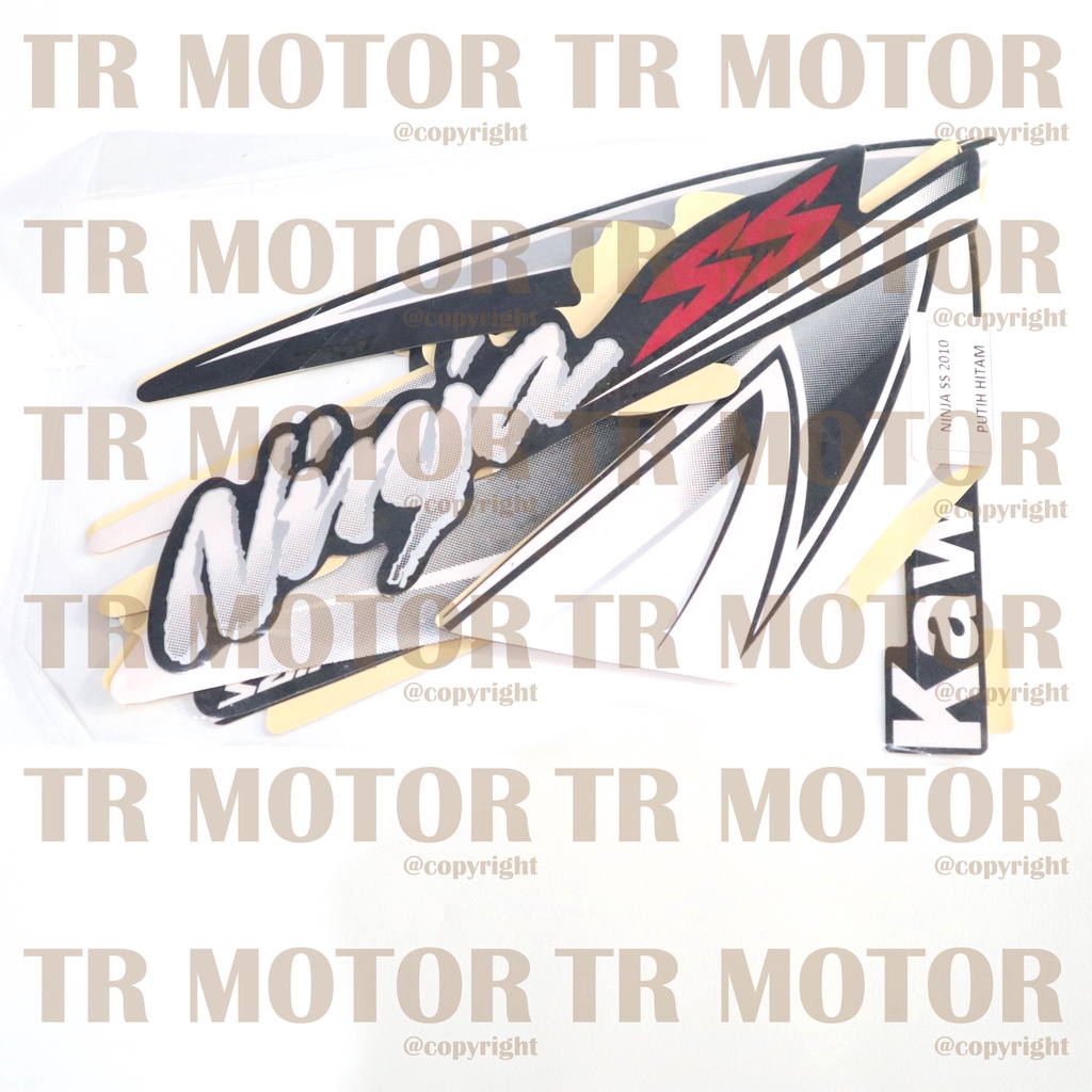 Stiker Motor Ninja SS 2010 Sticker Striping Lis Full Set Motor