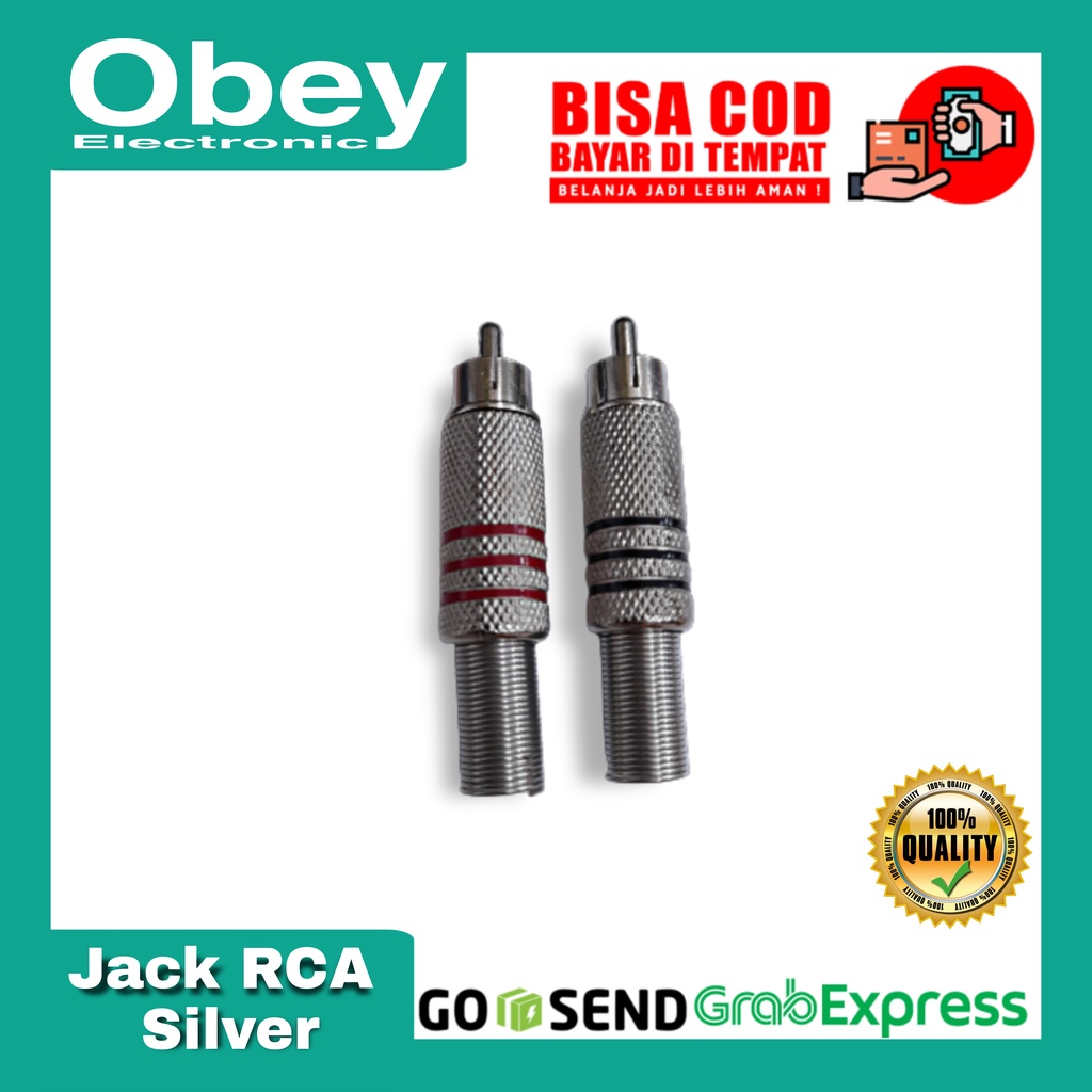 Jack RCA Silver/set