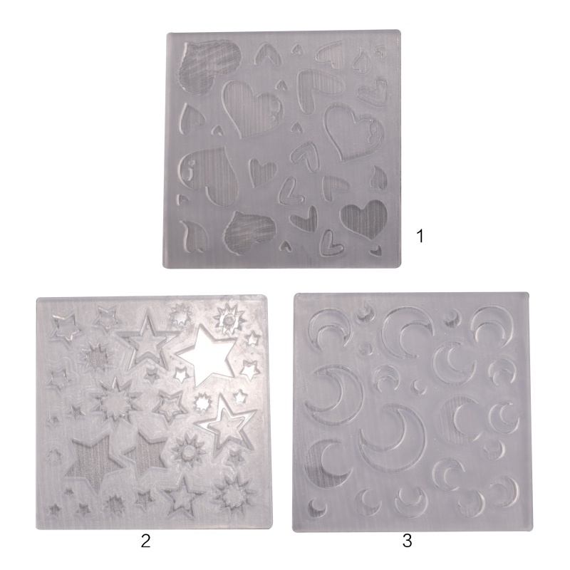 Siy Cetakan Silikon Bentuk Bulanbintanghati Untuk Diy Aksesoris Perhiasan