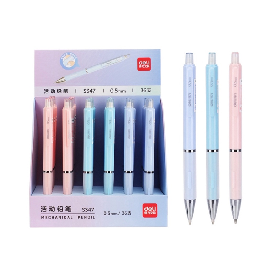 MurmerOfficial Propelling Pencil Pensil Mekanik Cetek Tip 0.5 mm Dilengkapi Klip S011