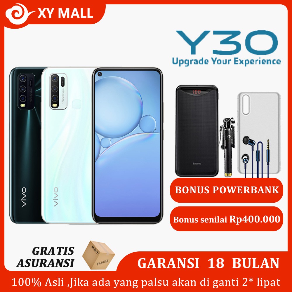 VIVO Y30 4/128 RAM 4GB ROM 128GB Garansi    Resmi BNIB AI