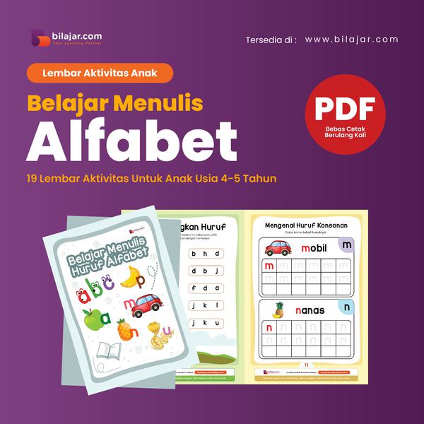 

Bundle Belajar Menulis & Mengenal Alfabet