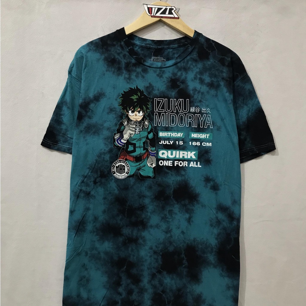 T Shirt Anime Official MY HERO ACADEMIA - IZUKU MIDORIYA TIE DYE