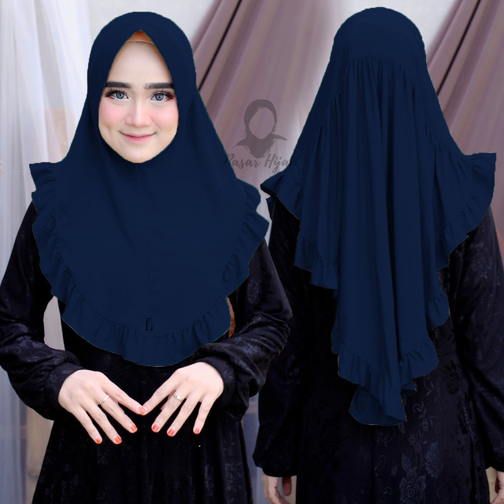 Jilbab Instan Mahkota Hijab Instan Jersey Premium Kerudung Bergo Pasar Hija'b