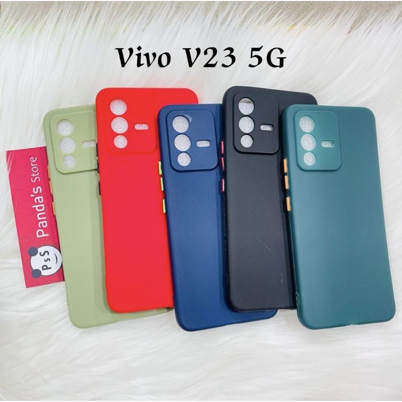 Case Vivo V23 5G Babycase + Pelindung Kamera, Makaron Full Color (PsS)