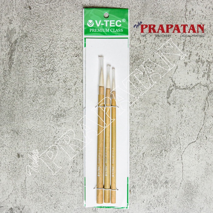 

kaligrafi-perlengkapan- kuas v-tec maopik mp 001/3 set 3 -perlengkapan-kaligrafi.