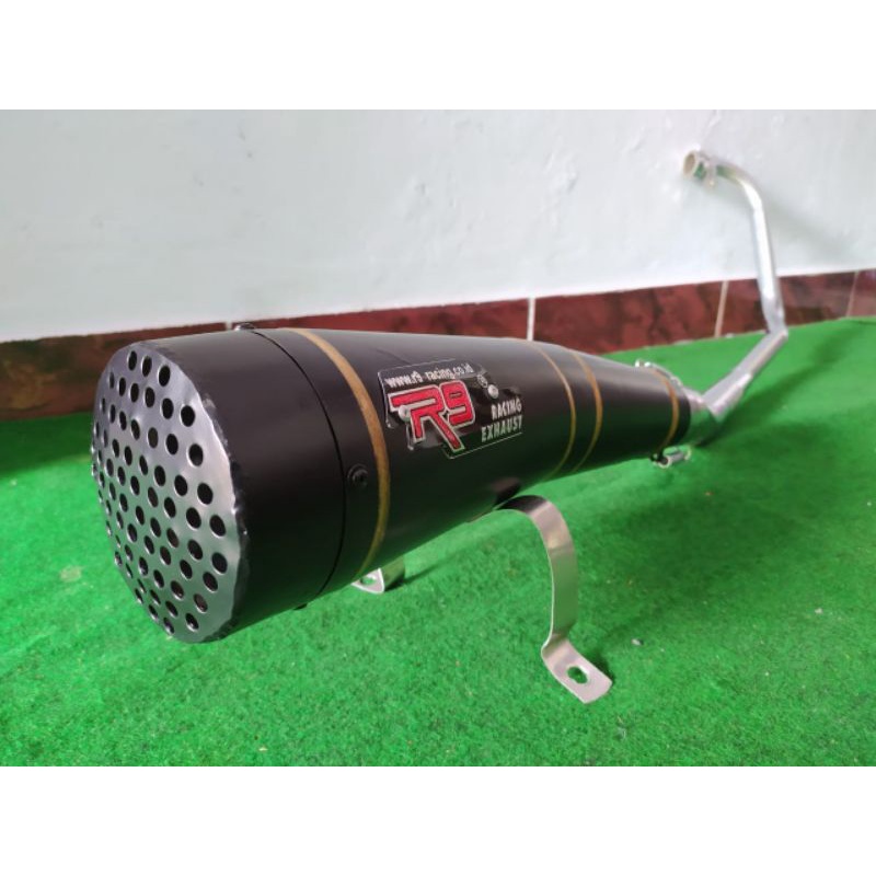 Knalpot Racing R9 H2 Black Jupiter MX New Jupiter MX Old Jupiter 135