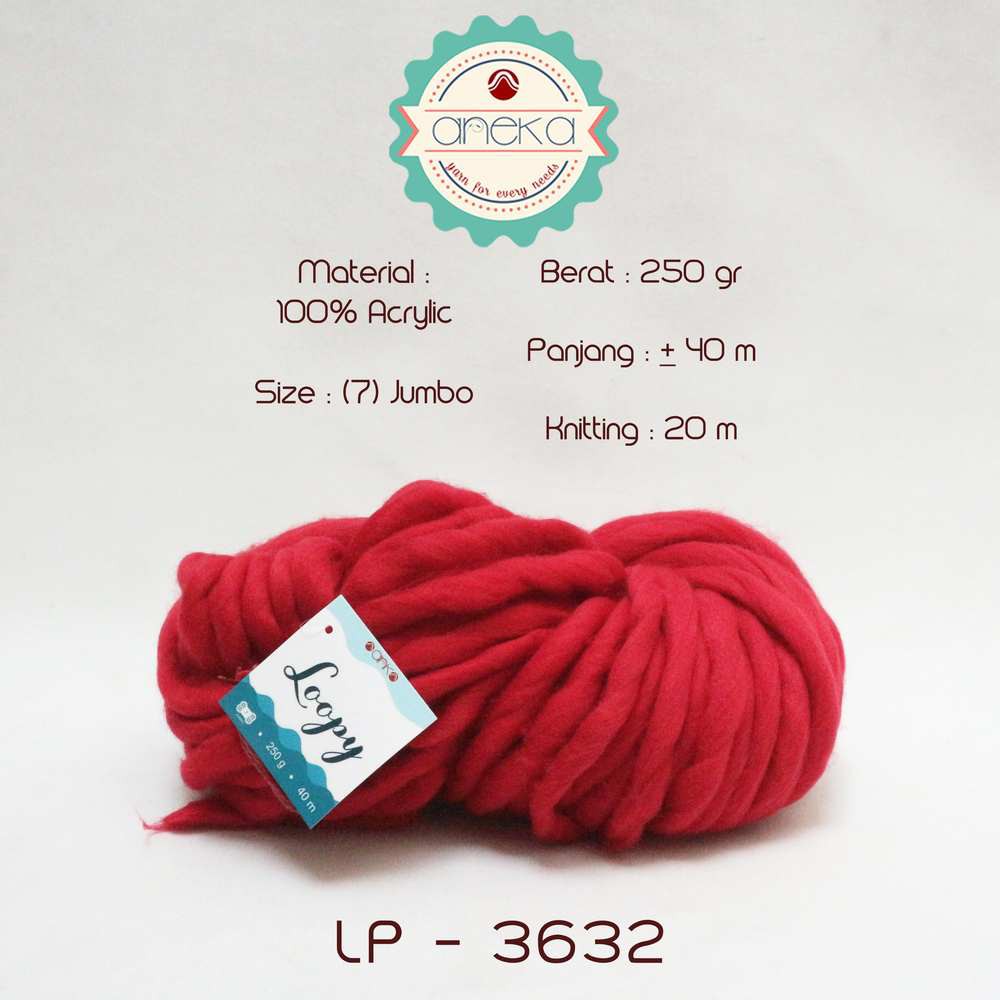 Benang Wol / Wool Ekstra Tebal - LOOPY YARN - 3632