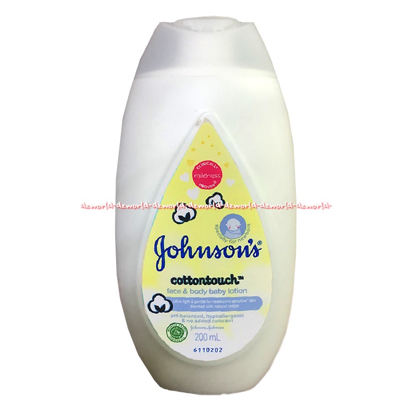 Johnson's Cottontouch Lotion 200ml Face &amp; Body Lotion Sabun Shampo Bayi Baru Lahir New Born Jhonson