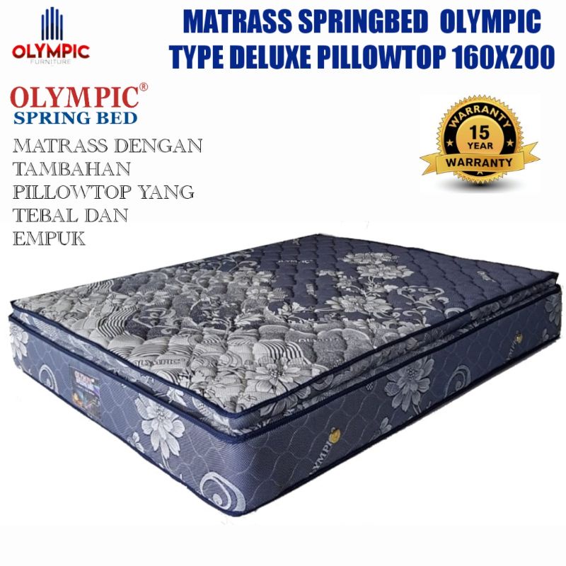 KHUSUS DENPASAR-BALI..Kasur springbed Merk Olympic (Kasur saja)Type Deluxe Pillowtop
