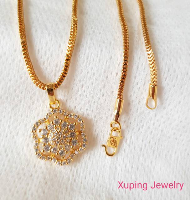 Kalung Permata Import Xuping Perhiasan lapis emas 18K XPx01